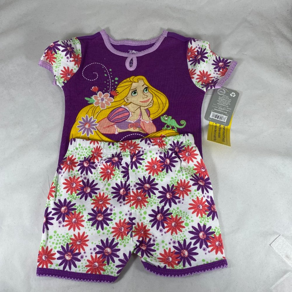 Disney Store Rapunzel Tangled Short & Shirt Pajama Set NWT - Picture 8 of 8